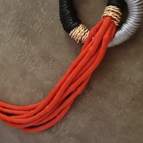 MATTY PATYFER Color Block Avant Garde Rope Knot Necklace - Picture 3 of 7